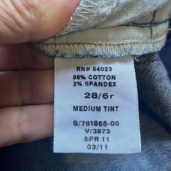 Gap 1969 demi panel sexy boot jeans Maternity size 6R Stretch Maternity - Picture 13 of 14